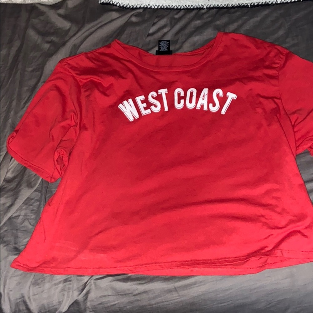 red t shirt